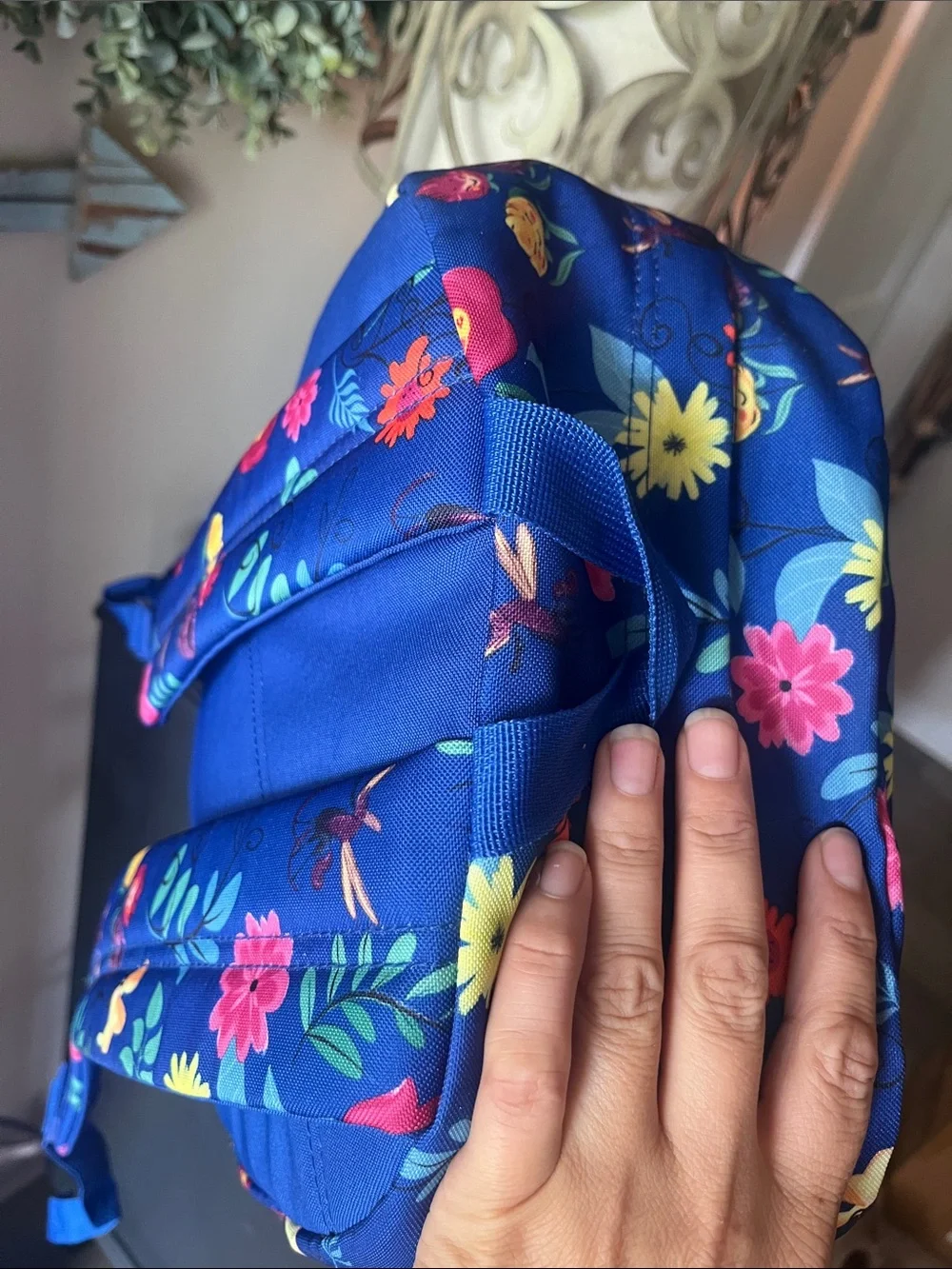 Disney Store Alice Backpack School Adult Alice in Wonderland Floral Print